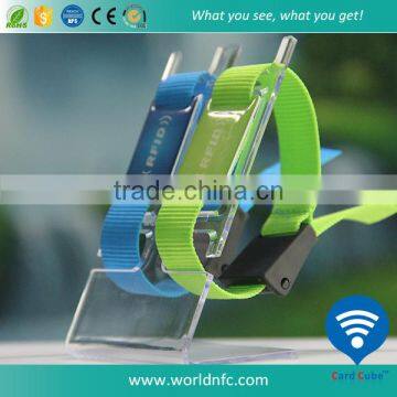 Adjustable High Frequency Fabric RFID Bracelet for Event