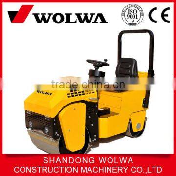 1 ton weight double drum road roller with diesel engine for sale