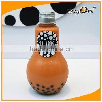 Food Grade 400ml/500ml/700l PET Pastic Lightbulb Bottle With Screw Cap