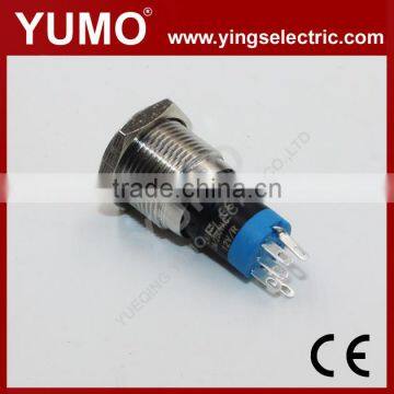 LA16JSF-11D-S R ROHS 16mm Flat Round 1NO1NC Momentary Screw Terminal 2A/36VDC Push Button Switch Push Button Piezo Igniters photo-2