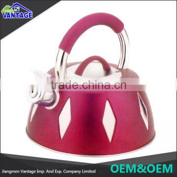 2016 High Quality 3L Color coating Stainless Steel chinese Tea water kettle