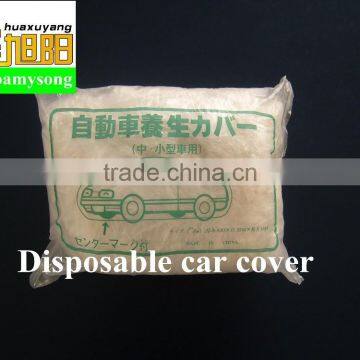 PE Transparent Color Plastic Disposable Car Cover XL# photo-5