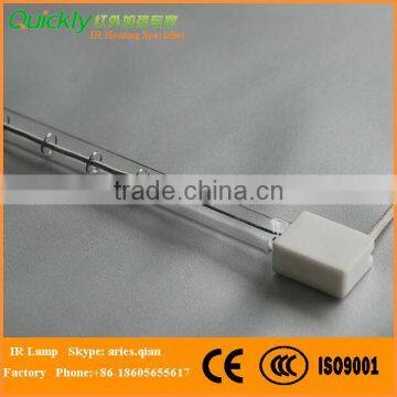 Gold Coated Infrared Heating Quartz Halogen Shorwave Lamp for Industrial