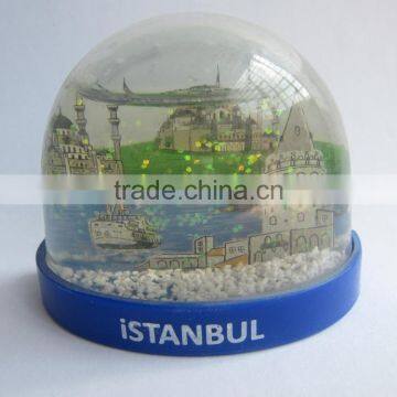 Snow Globe With The Magnet,Fridge Magnet For Tourist Souvenirs,OEM Fridge Magnet Plastic Photo Snow Globe photo-4