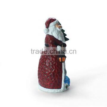New Year Polyresin Lifelike Santa Claus Sculpture photo-4