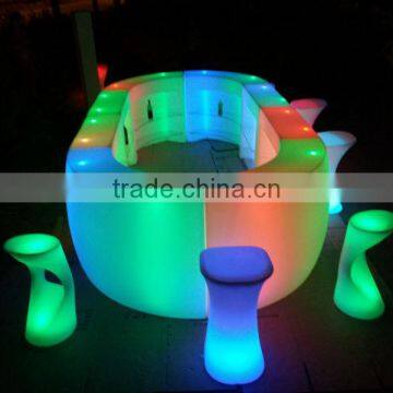 Glowing RGBW Illuminated Color Change Led Straight Bar Counter photo-4