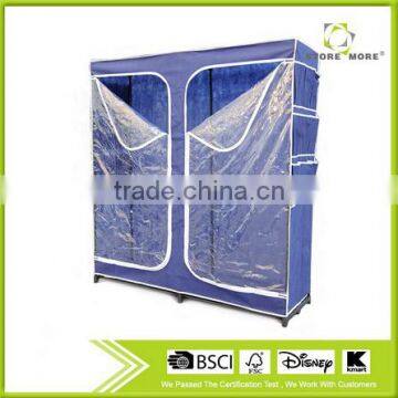 Store More Non Woven Fabric Closet Wardrobe With Both Side Pockets