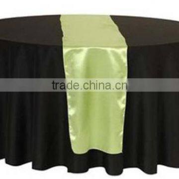 satint table runner/wedding deco rosette table runner/cheap table runners
