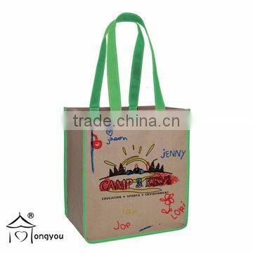 Colorful non woven shopping bag reusable folding shopping bag