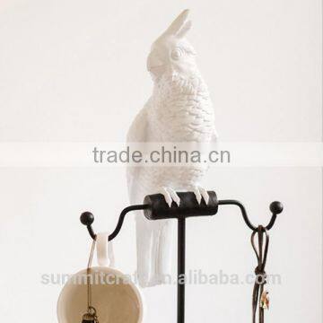 Fashion Jewelry Display Stand Resin Jewelry Holder Parrot Figurines photo-2