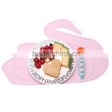 Cute Goose Shape Design ,Baby Silicone Placemat Table Mat Meal Mat photo-5
