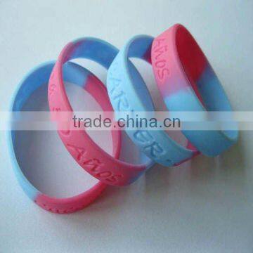 The mixed colors silicone bracelet