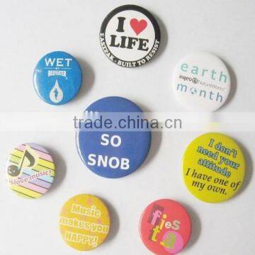 High quality cheap custom metal pin button badge for promotional gifts and souvenir