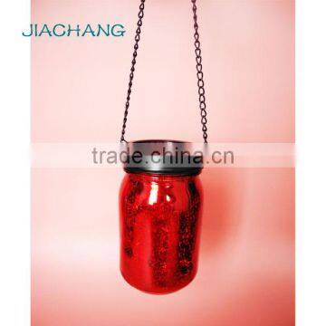 Acid Etch Luxury Scented Glass Candle Jar With Hanging Handle photo-4