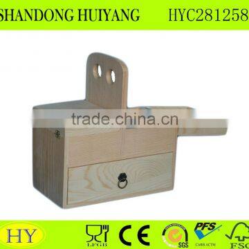 custom promotional natural unfinished wood sewing box