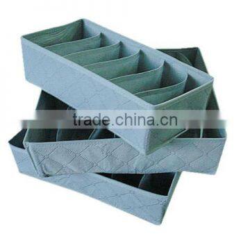 three-piece bamboo charcoal storage boxes without covers