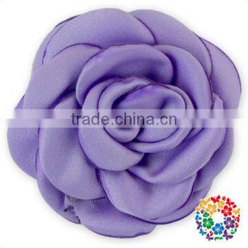 wholesale cheap decorative lavender yellow red pink candy color fabric big rose flower