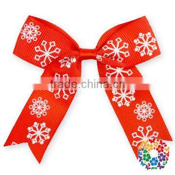 Christmas Ribbon Hair Bows for Christmas Party Girls Decoration Boutique Hair Bows for Christmas photo-2