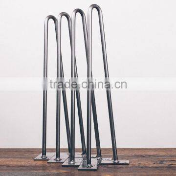 Furniture hardware steel hairpin legs,metal table leg FF089