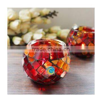 Special glass mosaic candle holder