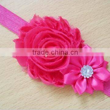 Cute Fabric Flower Hair Scrunchies for Kids photo-3