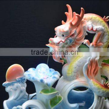 White Ceramic Gift Craft Dragon Ball for Home Decorating photo-3