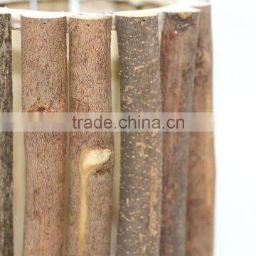 Wooden Pen Holder. Wood Branch Pen Pot, Cylinder Wood Pen Holder photo-3