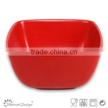 Stoneware Bowls Solid Glaze 5.7inch Ceramic Square Bowls photo-2