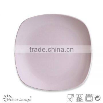 Solid Color Square Ceramic Salad Plate photo-4