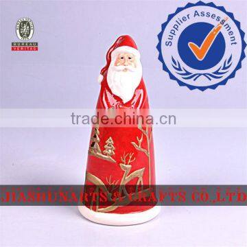 Santa Claus Ceramics Candlestick Decor