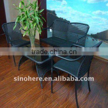 Pe Rattan Material Iron Frame Garden Furniture AK1315