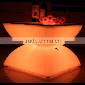 Polyethylene illuminated bar interactive led table