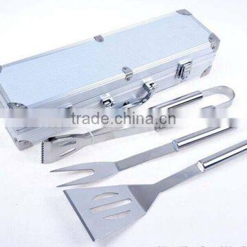 Hot 3 Pcs Aluminum Box Bbq Tool Set photo-4