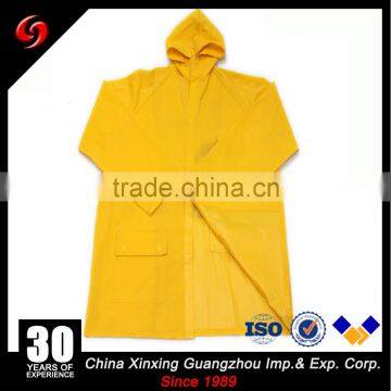 Wholesale military raincoat, plastic rain coat with Pocket