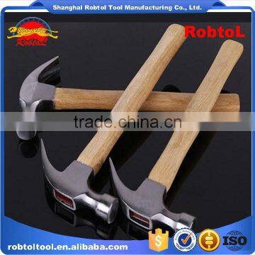 8oz Claw Hammer Wood Handle Shaft Fibreglass Magnetic Steel Head Curved Nail Removal photo-2