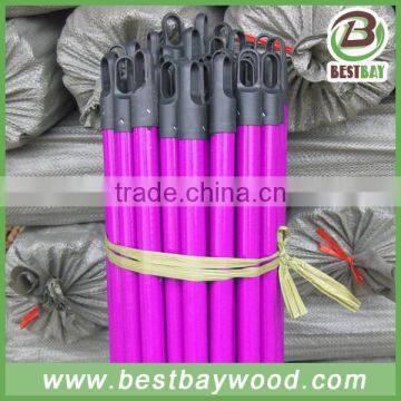 Monthly Hot Sale 20 Containers Single Color PVC Coated Wooden Broom Handle/mop Sticks photo-4