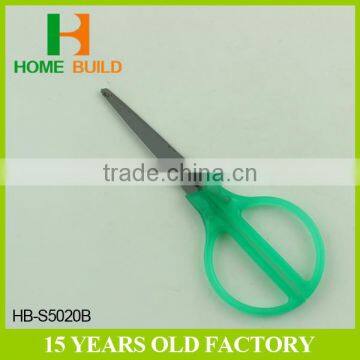 Factory price HB-S5020B 5 "students round transparent scissors