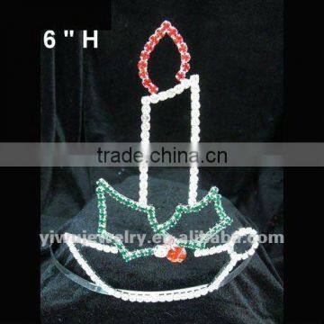 HC172-0014 New Fasion 6" Beautiful Candle Christmas Crown