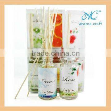 EA3-1358 2015 new style fashion gift set natrual perfume reed diffuser with rattan sticks