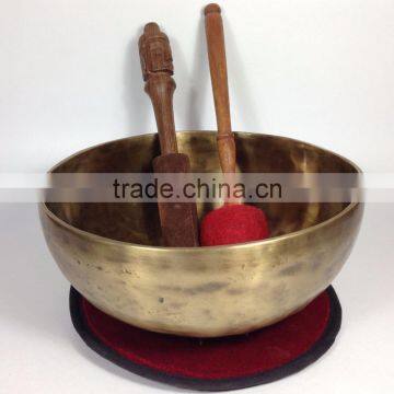 High Quality Handmade in Nepal Special Antique Look Singing Bowl photo-4