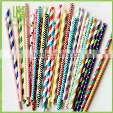 Disposable Biodegradable Fashion Design 100% Natural Paper Straw