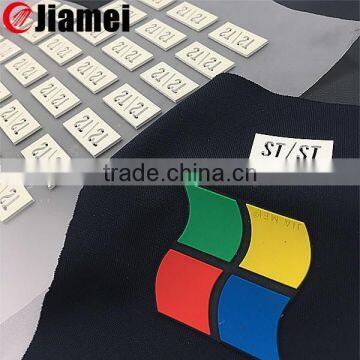 Factory custom shirt silicone tranfer 3d raise logo silicone heat transfer label