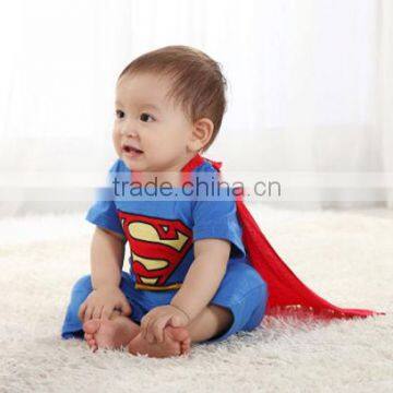 100% Cotton Superman Baby Rompers for Boy