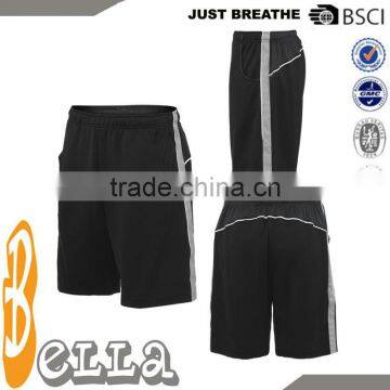 cotton tennis shorts badminton shorts with piping and insert