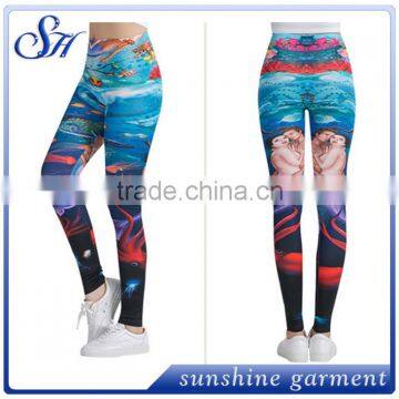 2017 Printed Spandex Woman Leggings KX002 photo-3