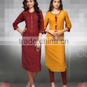 Latest collection of designer kurtis available at low prices in India. Huge selection of women's tunics, ladies kurtis,