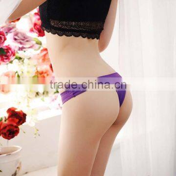 Stock 2016 New Brand Diamond Ice Silk Transparent Panties Everyday Women's Clothing Intimates Cotton Women Briefs Sey Girls Unde photo-3