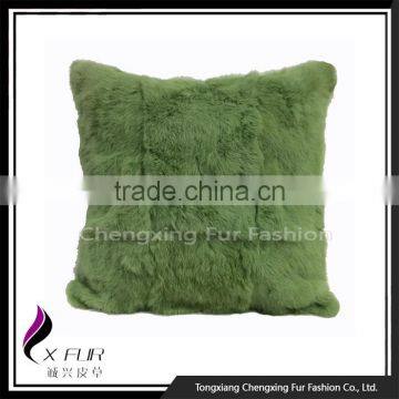 CX-D-28B Cheap Wholesale Bulk Rabbit Fur Pillow Case