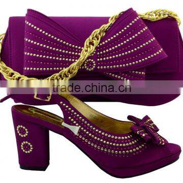 TOP Quality Popular Comfortable Cheap Price Italian Party Lady Shoes and Matching Bags With Exquisite Workmanship MG1092 photo-5