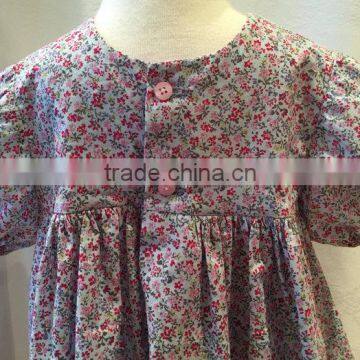 2017 Wholesale Kids Beautiful Model Spain Baby Floral Clothes Frock Dresses for Baby Wear photo-3